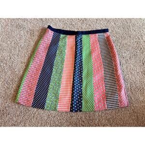 Vineyard Vines x Kentucky Derby Silk Mini Skirt Size 2